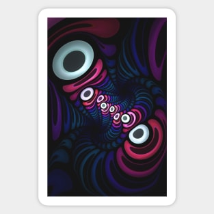 Octo-Pie, Digital Abstract Artwork Sticker